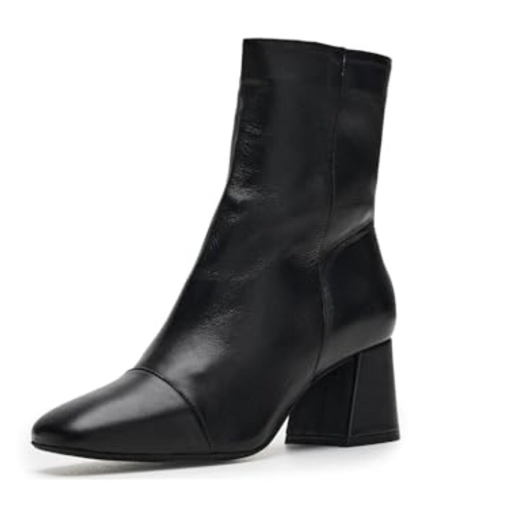 Leather Ankle Boots Size 6-11, 6-Inch Shaft Height - Picture 2 of 8